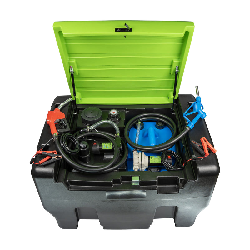 Bomba de combustível JBM (54877) para gasóleo e Aus32 com depósito duplo de 330+50 litros.