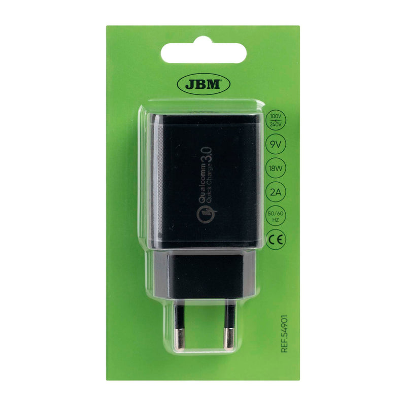 JBM (54901) Charger with USB Adapter for Fast Charging 9V / 2A