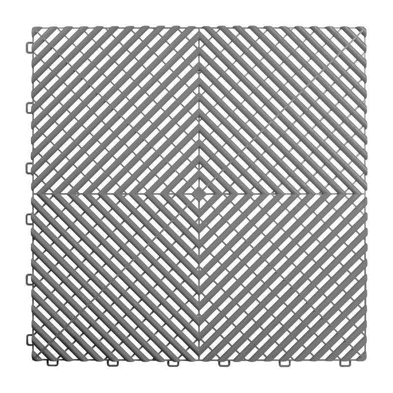 JBM (54907) Baldosa de suelo perforada de polipropileno gris