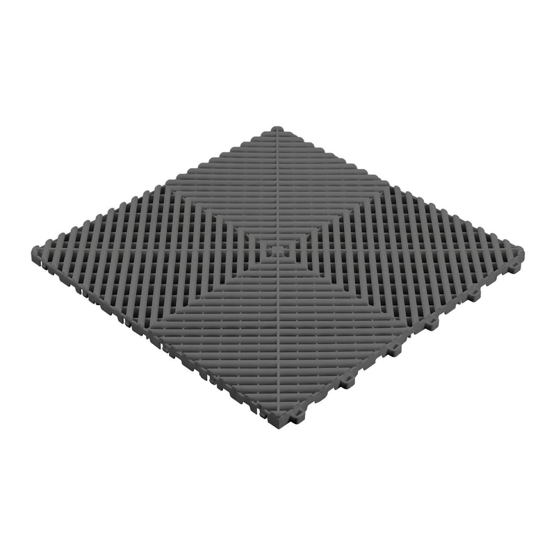 JBM (54907) Baldosa de suelo perforada de polipropileno gris