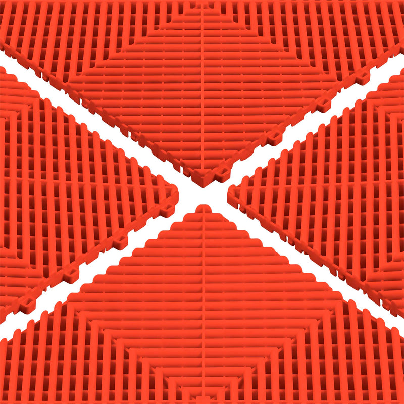 JBM (54909) Red Perforated Pp Floor Tile