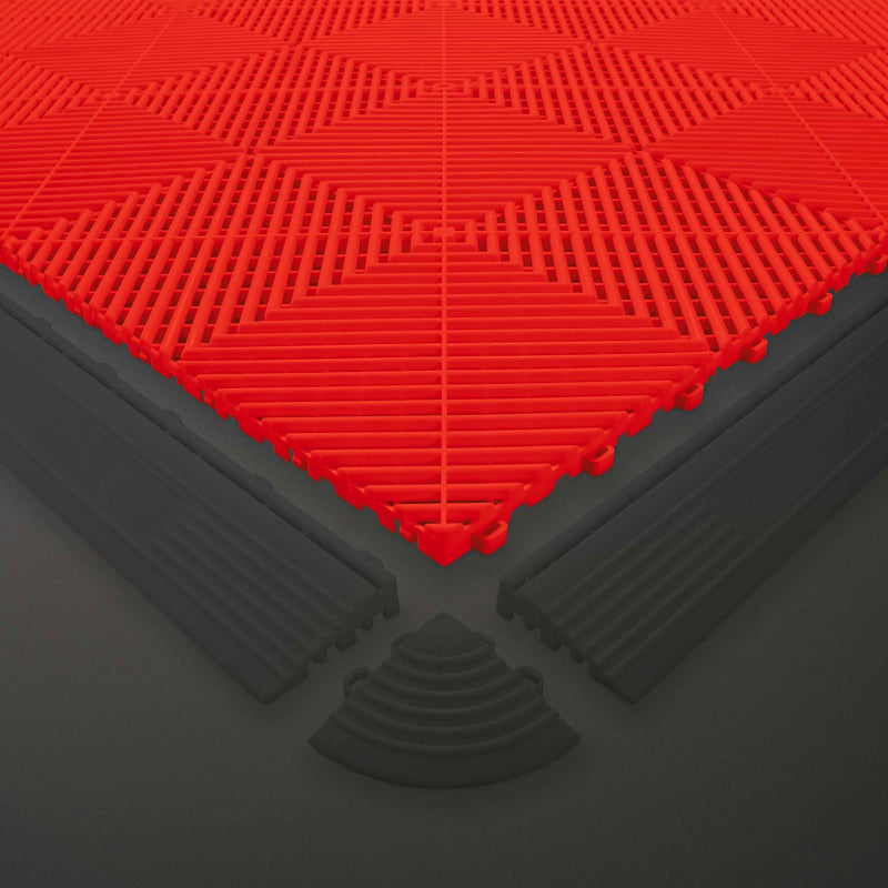 JBM (54909) Red Perforated Pp Floor Tile
