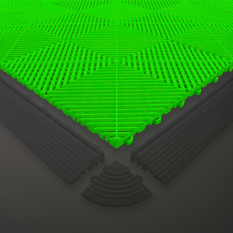 JBM (54910) Green Perforated Pp Floor Tile