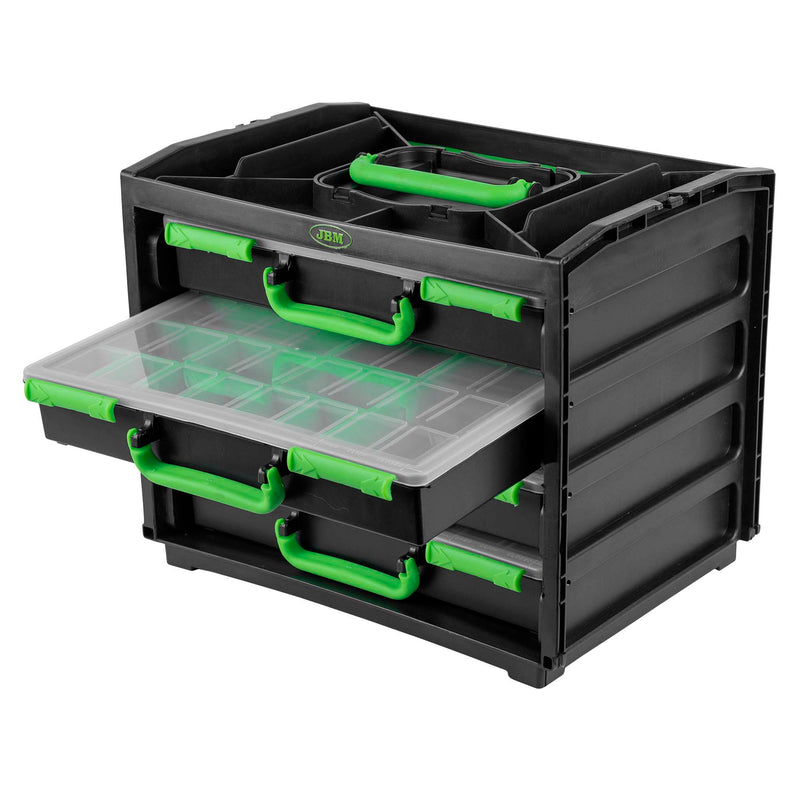 JBM (54969) Box with 4 Removable Plastic Cases
