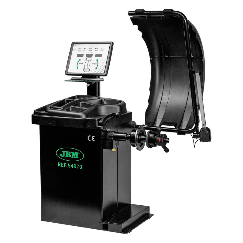 JBM (SERIE634) 54970 Digital Wheel Balancer + 55022 Tyre Changer with Tilting Column
