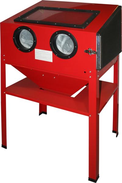 Cabine de Jato de Areia com Suporte, 60x84x63cm