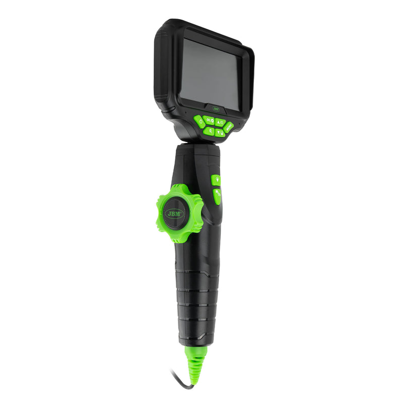 Endoscopio articulado bidireccional JBM (55121) con pantalla IPS, cámara HD e iluminación LED