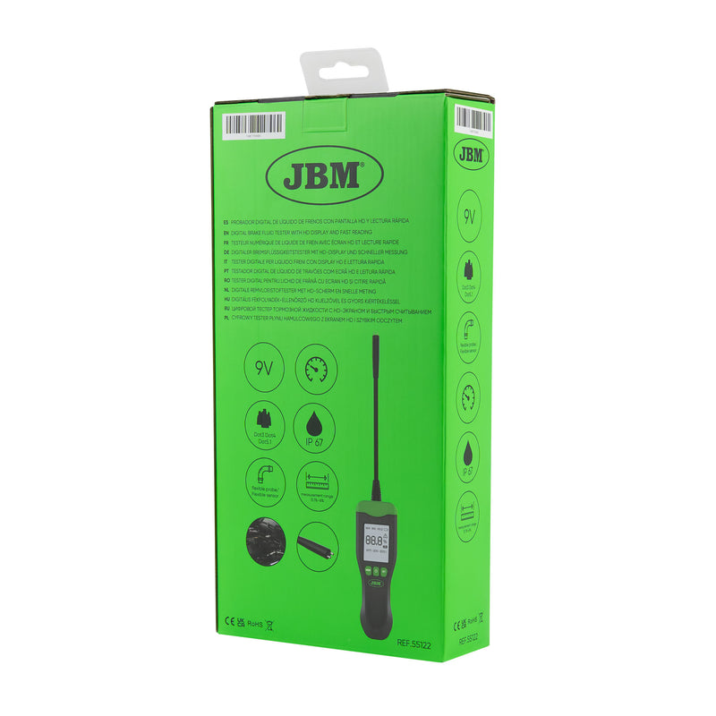 JBM (55122) Digital Brake Fluid Tester with HD Display and Fast Reading