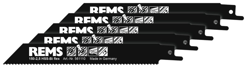 Lâminas de serra REMS (561110 R05) 150-2,5, pacote com 5 unidades