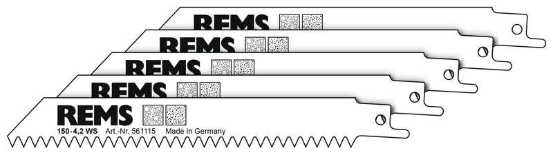 REMS (561115 R05) Saw Blades 150-4, 2, Pack of 5