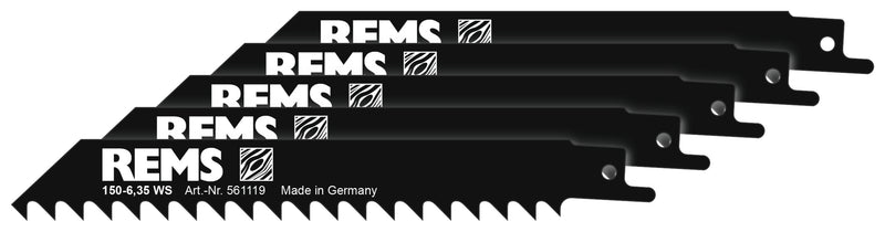 REMS (561119 R05) Saw Blades 150-6, 35, Pack of 5