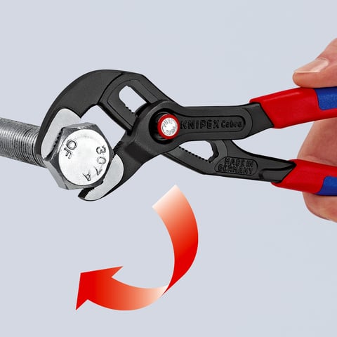 Alicates de bomba de agua de alta tecnología Cobra QuickSet de Knipex (87 22 250)