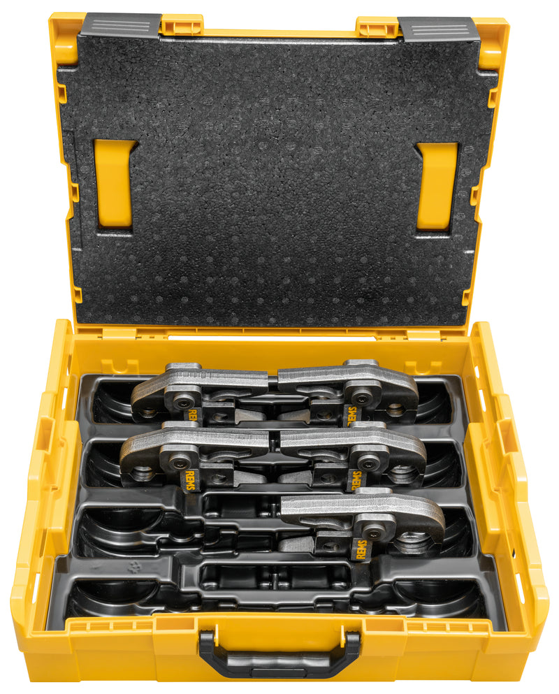 REMS (571162 R) Juego de tenazas de prensar V 15+18+22+28+35 L-Boxx