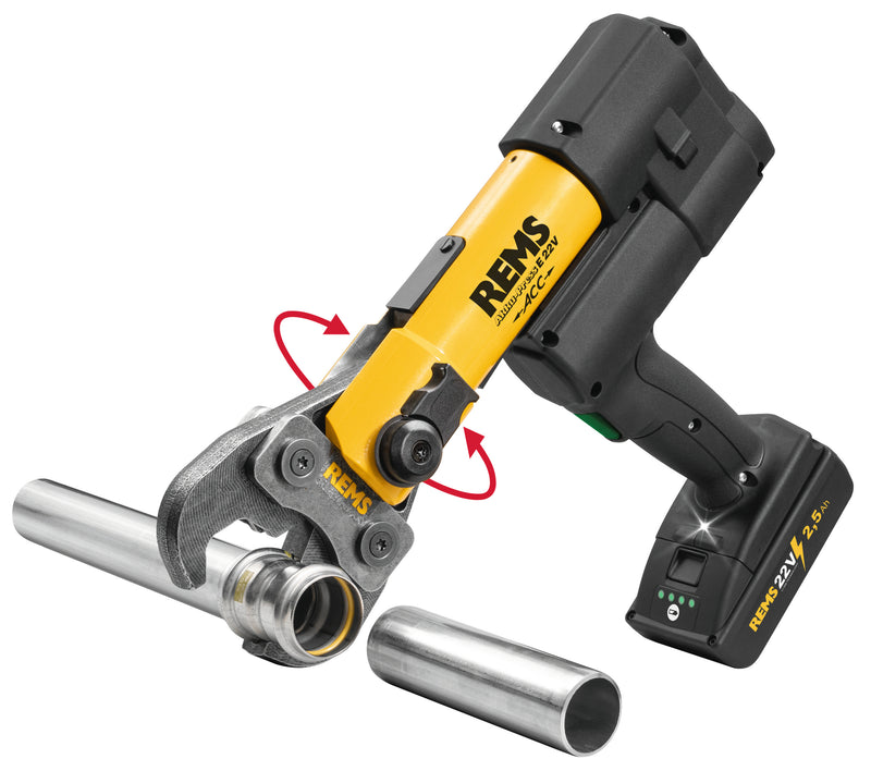 REMS (576017 R220) Akku-Press E 22V Acc Paquete básico L-Boxx