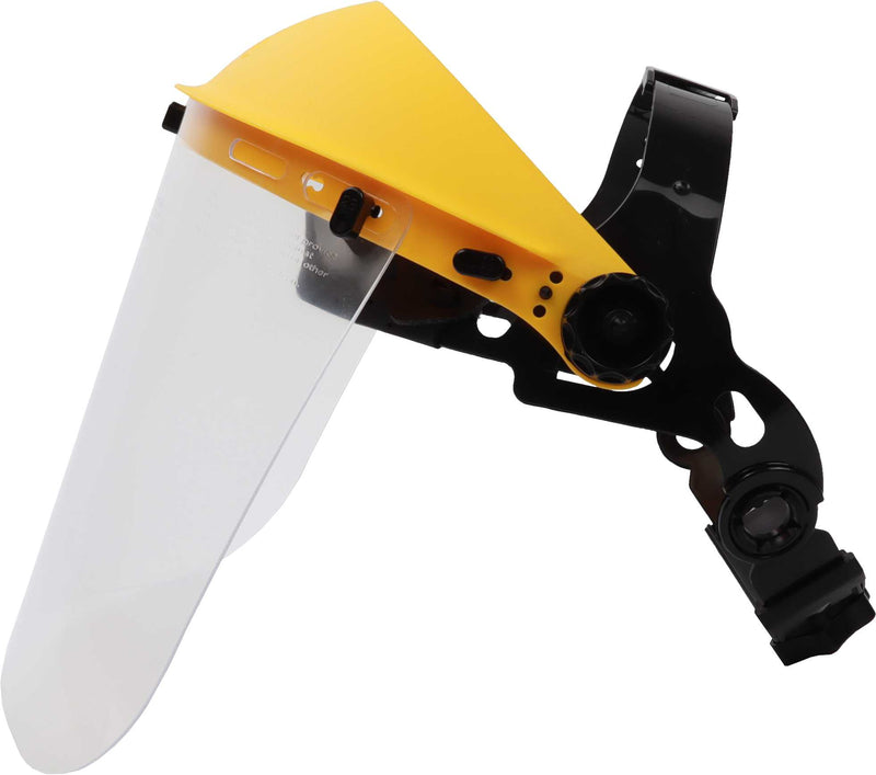 Viseira de Proteção Acrílico, Amarelo, Polybag