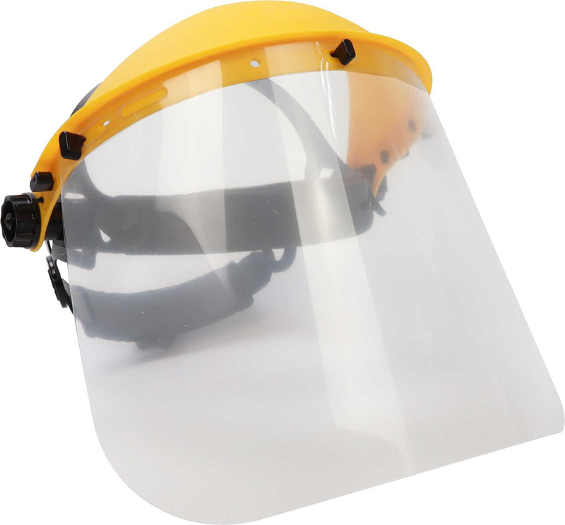 Viseira de Proteção Acrílico, Amarelo, Polybag