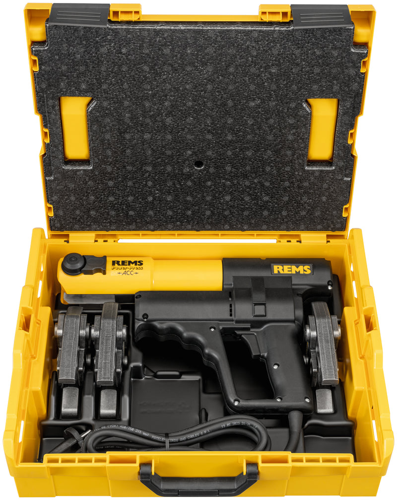 REMS (577X14 R220) Juego de accesorios de prensa de potencia V 15+22+28 L-Boxx