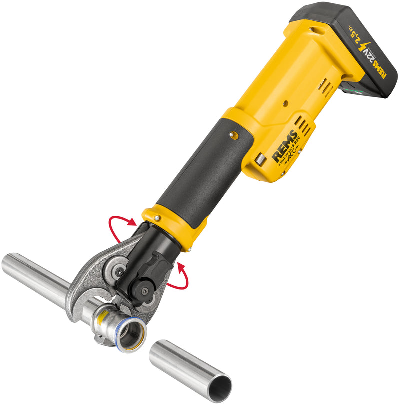 REMS (578036 R220) Mini-Press S 22V Juego de accesorios M 15+22+28 L-Boxx