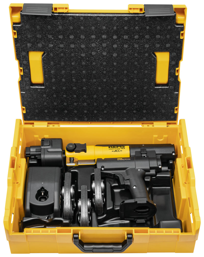 REMS (578018 R220) Mini-Press 14V Juego de accesorios V 15+22+28 L-Boxx