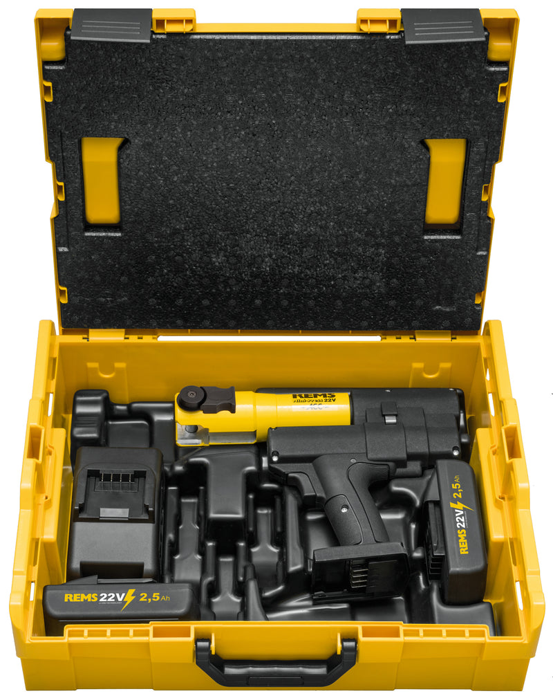 REMS (578066 R220) Mini-Press 22V Acc Paquete básico L-Boxx + Batería 2,5Ah