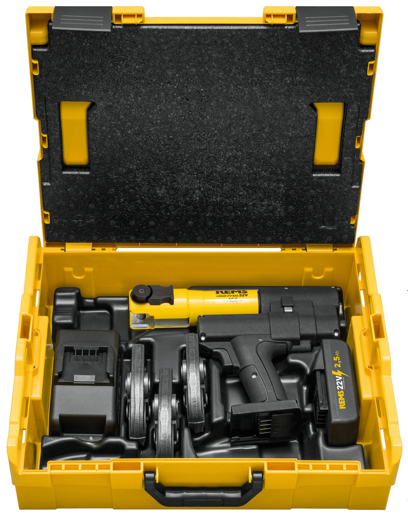 REMS (578082 R220) Miniprensa 22V Juego de accesorios ACZ 12+16+20 L-Boxx