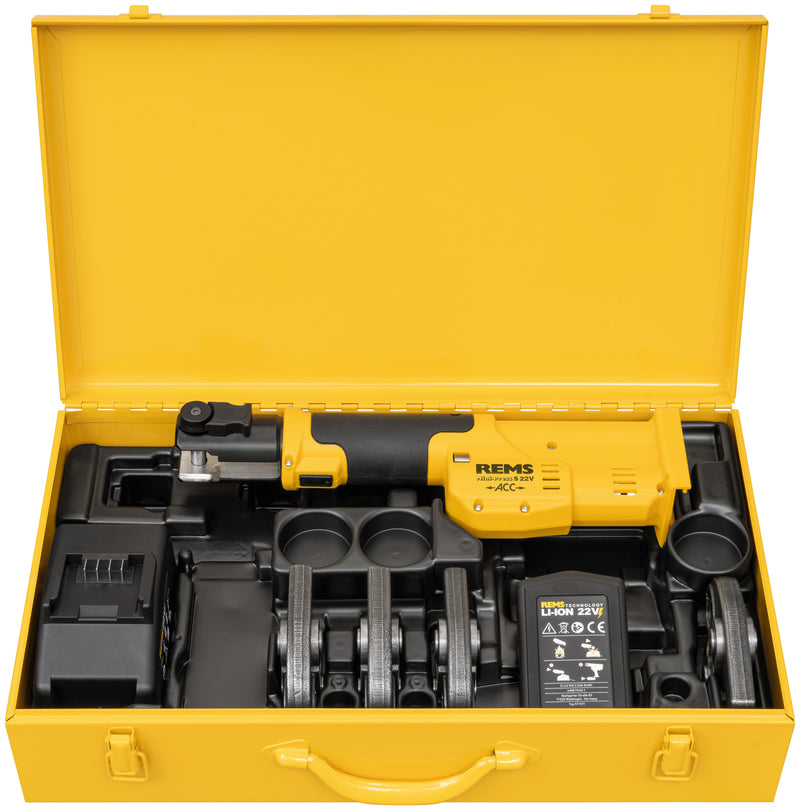 REMS (578089 R220) Mini-Press 22V Juego de accesorios Th 16+20+26+32 L-Boxx