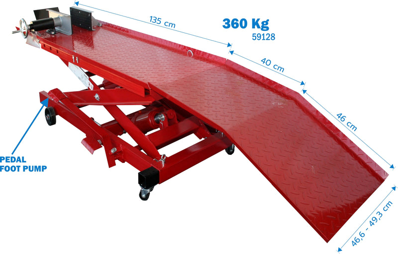 Elevador Hidráulico para Motos, 360Kg - MADER®
