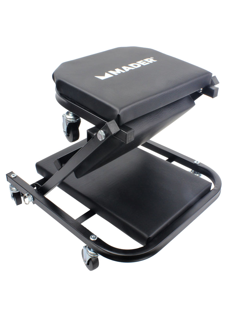Asiento plegable tipo camilla con ruedas, taller de coches - MADER®
