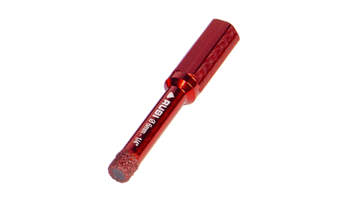 Rubi (5923) Broca de diamante DRYGRES 4DRILL de 6 mm