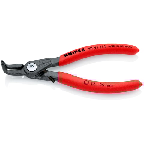 Alicate de precisão para anéis de retenção Knipex (48 41 J11) para anéis de retenção internos em furos.