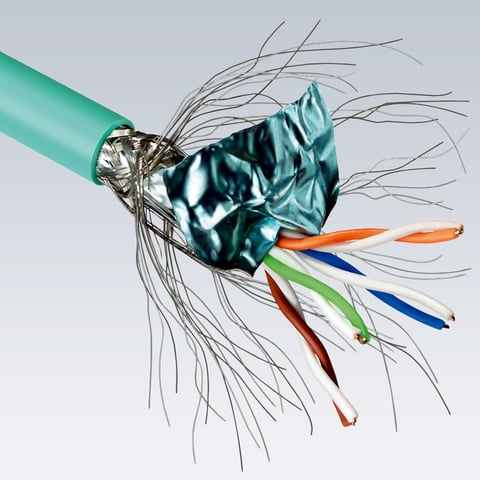 Ferramenta de inserção Knipex (97 40 10) para LSA-Plus e projetos de construção idênticos.