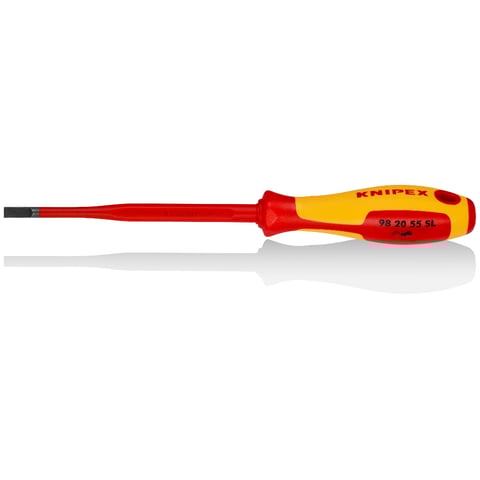 Knipex (98 20 55 SL) Screwdriver (Slim) for slotted screws