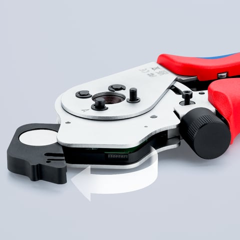 Knipex (97 52 65 DG A) Four-Mandrel Crimping Pliers for turned contacts