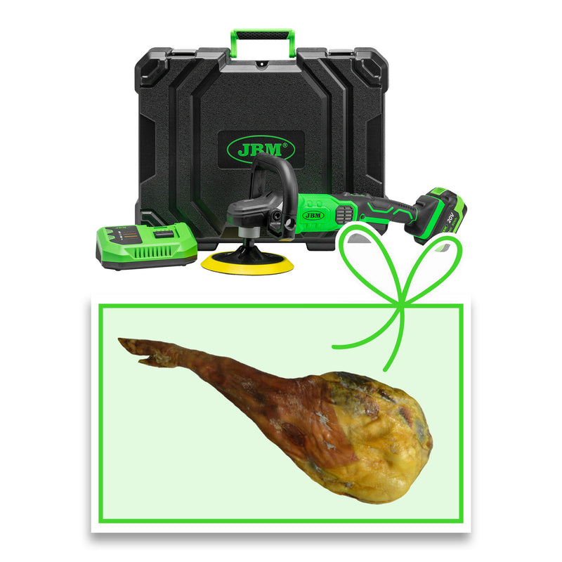 Pulidora inalámbrica JBM (60009C-P) con maletín + Jamón