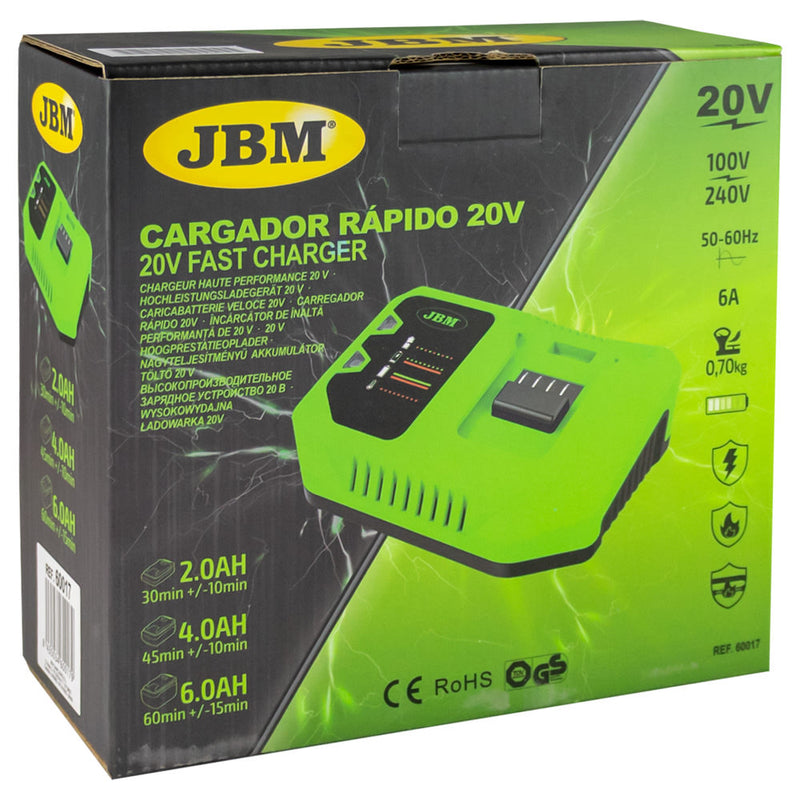 JBM (60017) 20V Fast Charger - 6a