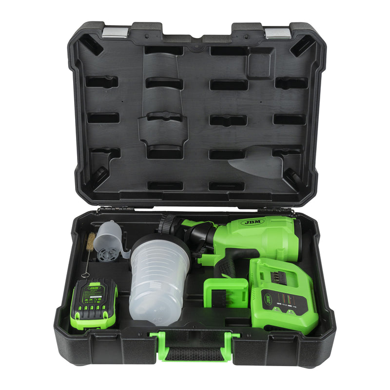 JBM (60043C) Cordless Paint Sprayer with Storage Case