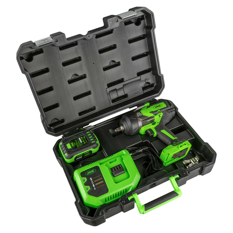 Llave de impacto sin escobillas JBM (60044C) 1/2" 1300Nm con maletín de transporte