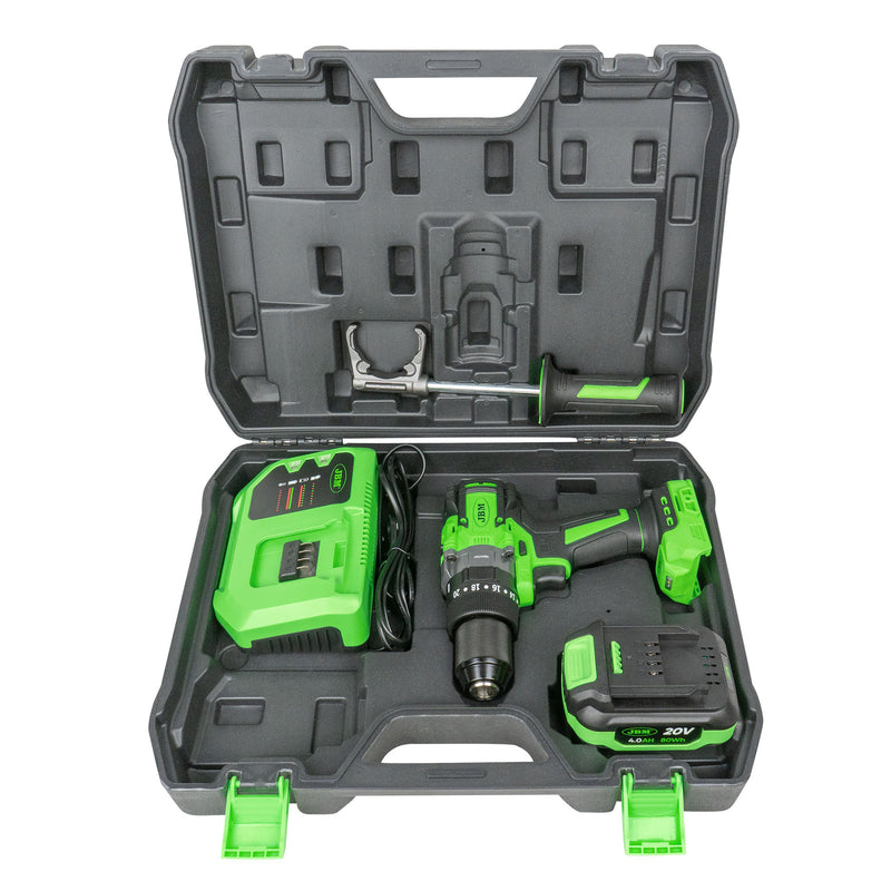 Taladro percutor inalámbrico JBM (SERIE620) 60047c + Llave de impacto inalámbrica de 1/2" 1300Nm 60044c