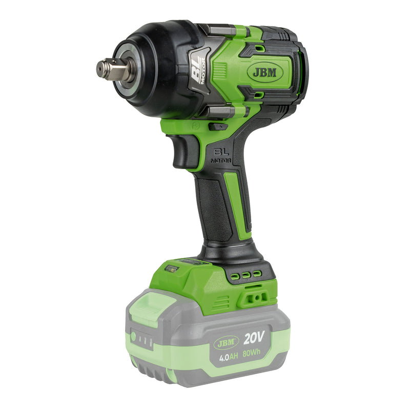 JBM (60051) 1/2" 1000nm Battery-Powered Brushless Impact Wrench