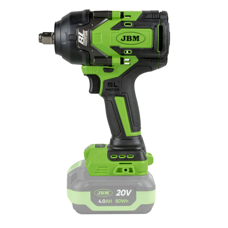 JBM (60051) 1/2" 1000nm Battery-Powered Brushless Impact Wrench