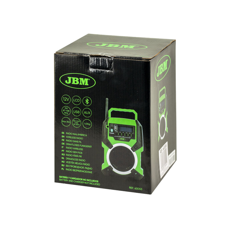 JBM (60055) Battery Operated Wireless Radio - 12v