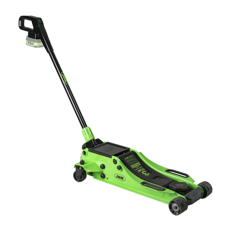 JBM (PROMO-60065) 3T Battery-Powered Hydraulic Trolley Jack With 6ah Battery And Charger Included