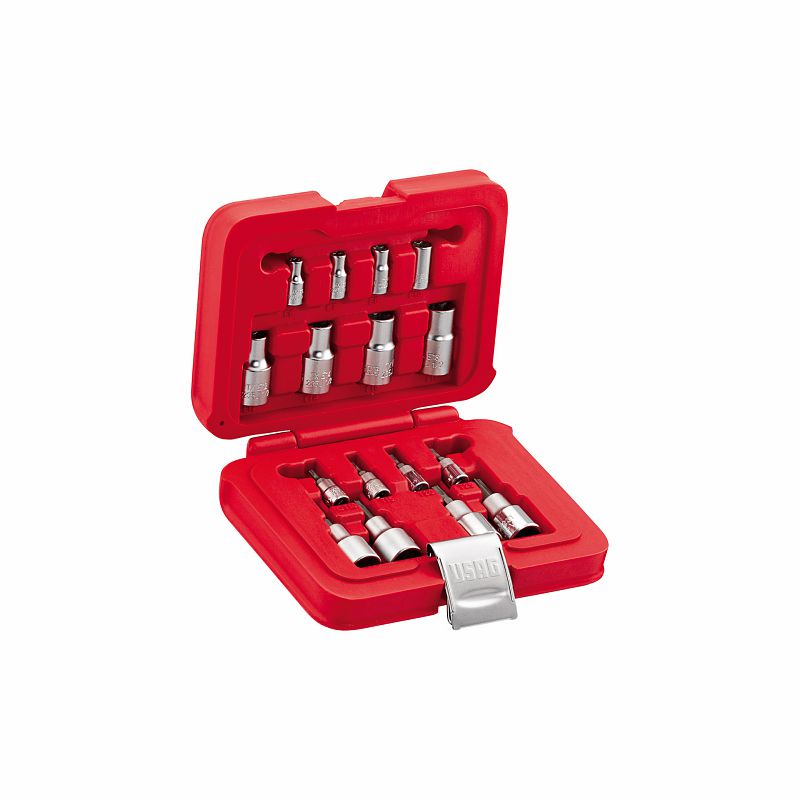 USAG (601 1/4 1/2 JTX16) Sortido com tomadas Torx® em caixa modular (16 unidades)