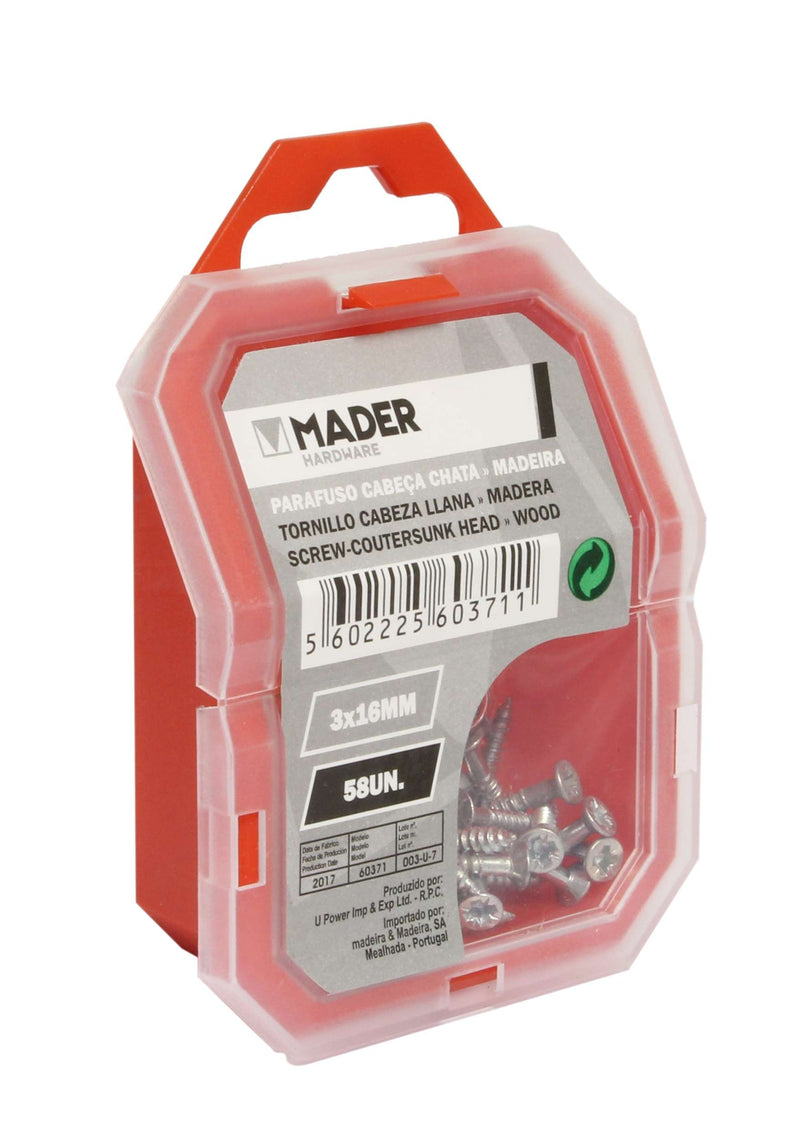 Screw Countersunk for Wood, 3x16 - 58Un - MADER®