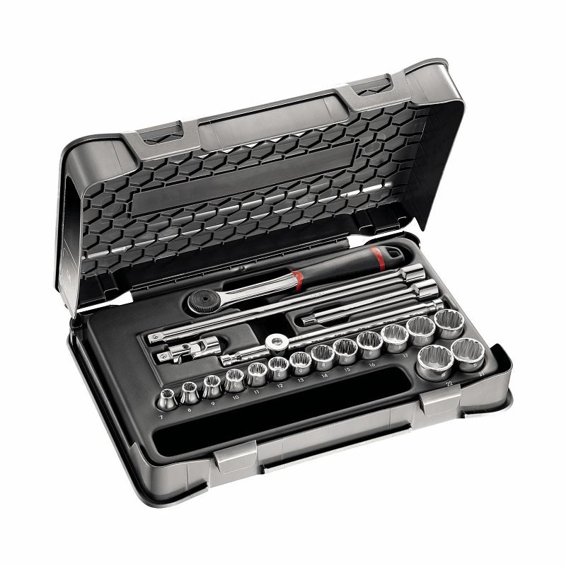 USAG (605 3/8 A) Surtido con vasos bihexagonales en estuche de ABS (20 uds.)