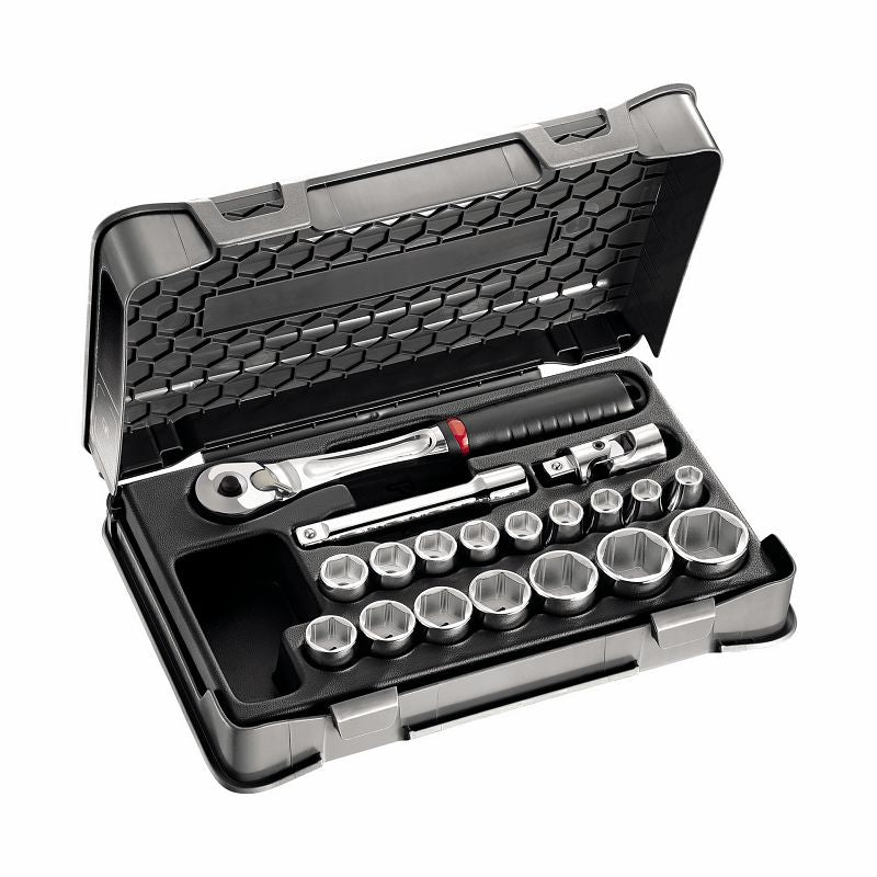 USAG (606 1/2 EBP) Sortido com tomadas hexagonais em estojo ABS (23 unidades)