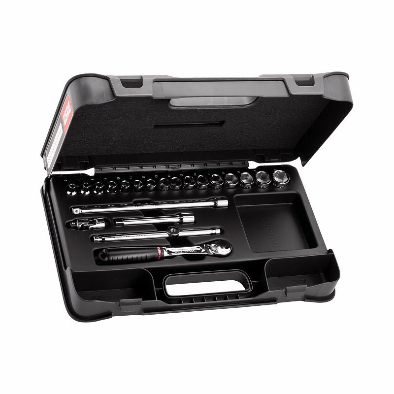 USAG (606 3/8 EB) Sortido com tomadas hexagonais em estojo ABS (21 unidades)