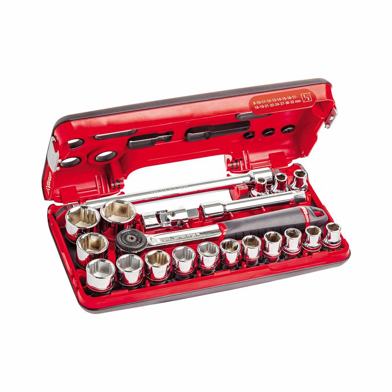 USAG (609 1/2 EX) Sortido em caixa bimaterial com encaixes hexagonais X-Grip (21 peças)