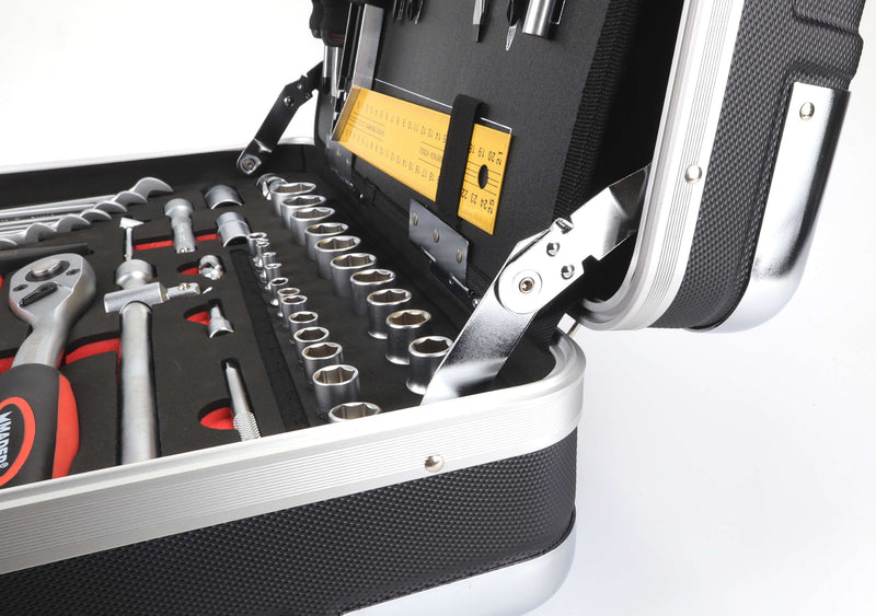 Hand Tool Set, with Trolley, 1/4" - 1/2", 142un, CRV - MADER®