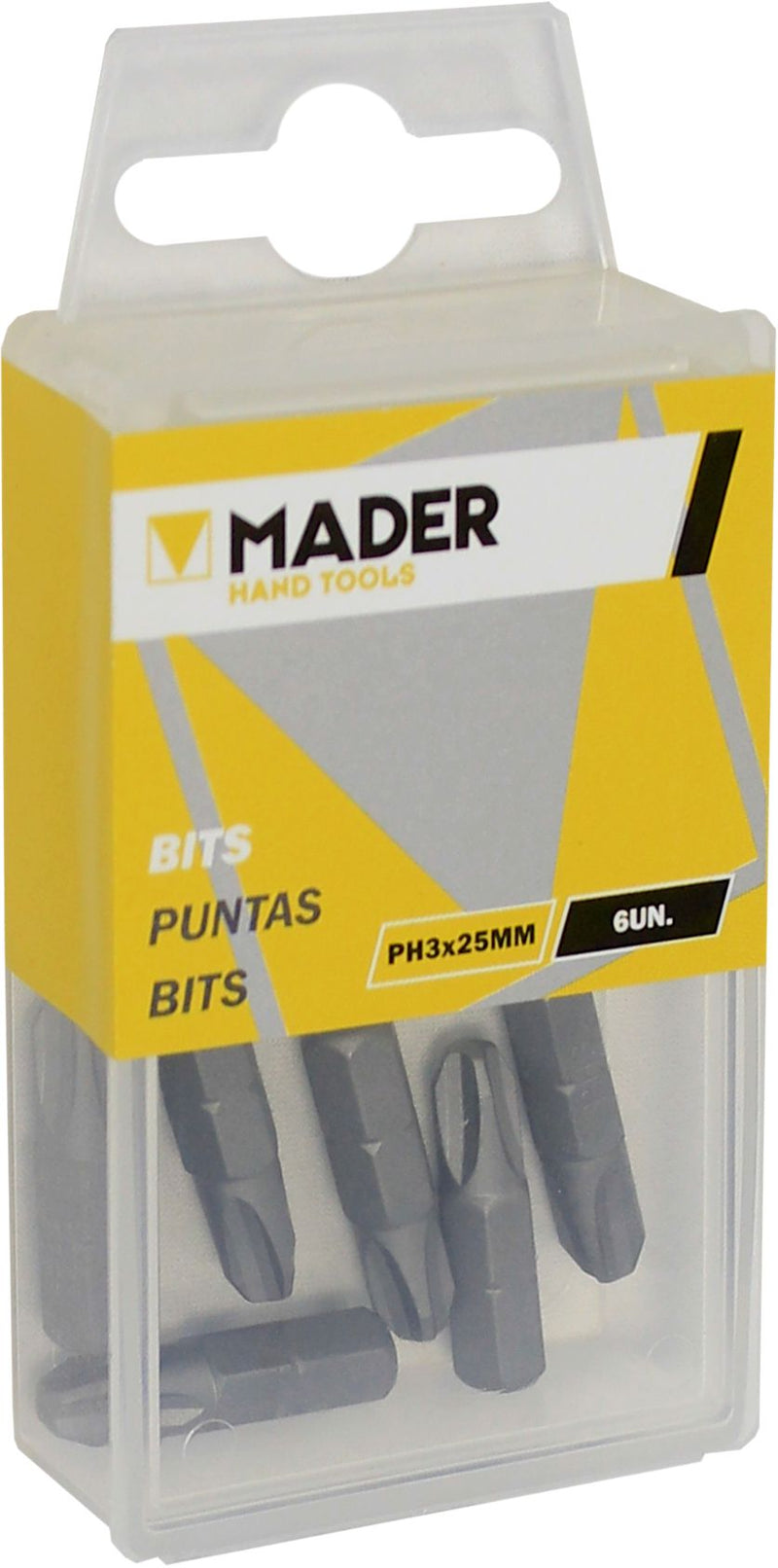 Bits Philips PH3 25mm, 6Un